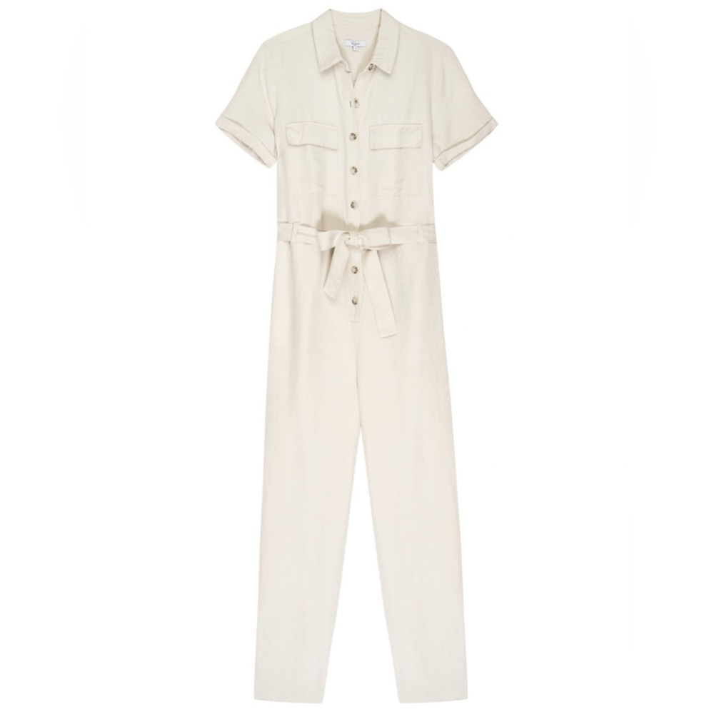 Rails Callie Linen Blend Jumpsuit Size Xs - image 5